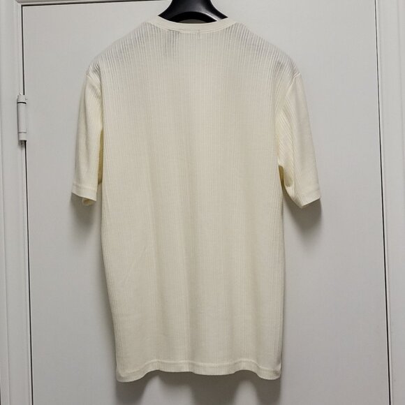 Crazy Horse Claiborne T Shirt Rib Knit Mens Large Combed Cotton Made in Peru - Picture 8 of 13